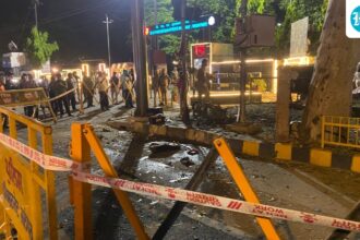a-powerful-explosion-outside-the-border-security-force-headquarters-creates-panic-in-jalandhar,-and-investigation-is-underway