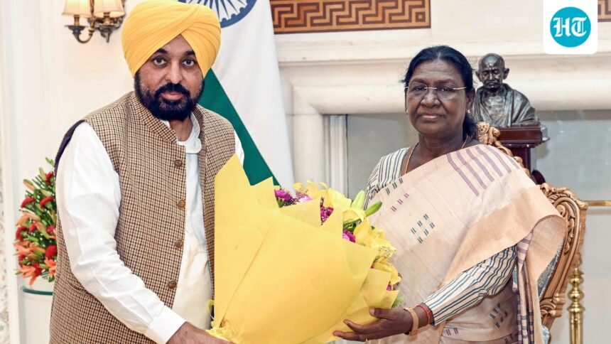punjab-affairs-minister-bhagwant-mann-meets-president,-calls-rjd-mps’-switch-to-bjp-a-‘mockery-of-the-constitution’
