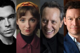 richard-e.-grant,-dominic-west,-james-nelson-joyce-and-emily-fearn-in-‘the-man-who-stole-portugal’