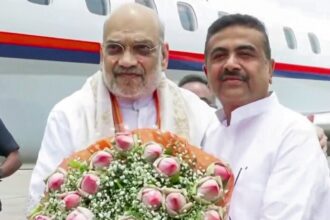 suvendu-adhikari-was-appointed-as-the-president-of-bengal-by-the-bharatiya-janata-party,-in-an-oath-ceremony-on-saturday