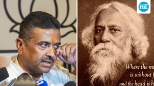 ahead-of-suvendu-oath,-tmc-claims-rabindra-jayanti-event-dismissed:-‘tagore-cannot-be-snatched-from-bengal’