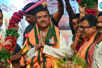 west-bengal-cm-oath-ceremony-live:-suvendu-adhikari-to-be-first-ever-bjp-cm-after-derailing-15-years-of-mamata