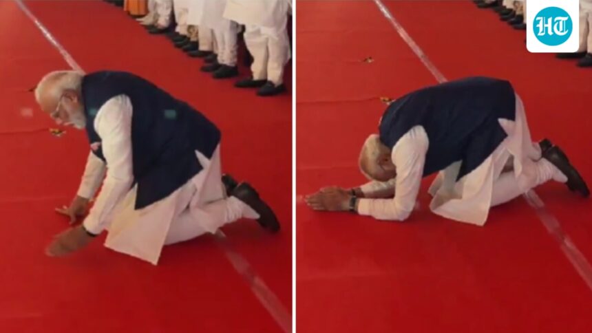 pm-modi-bows-to-crowd-at-swearing-in-of-bengal-bjp-government:-‘people’s-blessings-are-truer’