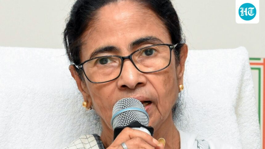 ‘unity-slogan’:-mamata’s-‘pochishe-boishakh’-message-as-suvendu-aide-turned-opponent-takes-oath-as-bengal-president