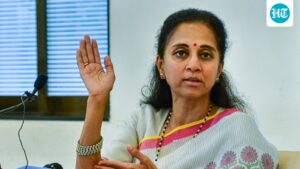 a-vehicle-collided-with-supriya-sule’s-car-on-the-mumbai-pune-expressway,-and-she-escaped-unhurt.