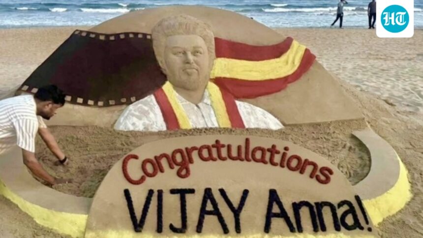 ‘amazing-creativity’:-vijay-thanks-sand-artist-sudarsan-patnaik-for-honoring-him-with-tamil-nadu-election-victory