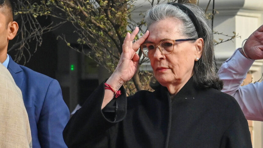 sonia-gandhi-visits-hospital-for-a-routine-checkup-after-weeks-of-recovery-from-a-systemic-infection
