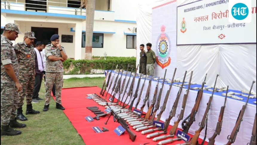 chhattisgarh:-security-forces-recover-rs-65-lakh-in-cash-and-weapons-from-bijapur-hideouts