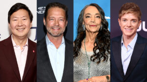 ken-jeong,-jason-priestley,-tanto-cardinal,-and-mai-martin-prepare-to-celebrate-banff-festival