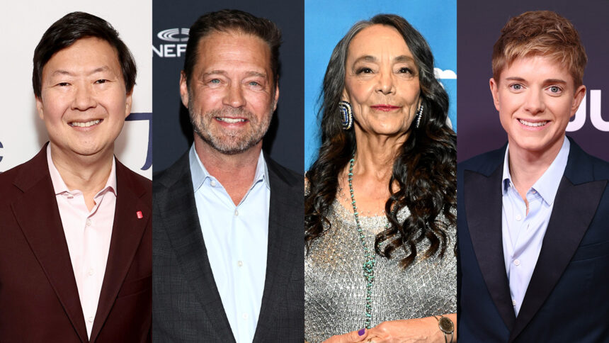 ken-jeong,-jason-priestley,-tanto-cardinal,-and-mai-martin-prepare-to-celebrate-banff-festival