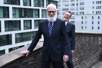 stephen-colbert-and-david-letterman-release-a-set-of-“late-show”-tracks-from-the-ed-sullivan-theater-on-the-cbs-logo-ahead-of-the-show’s-final-week