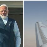 prime-minister-modi’s-plane-accompanied-by-f-16-fighter-jets-in-uae-airspace;-bharatiya-janata-party-stocks-clip-|-he-watches