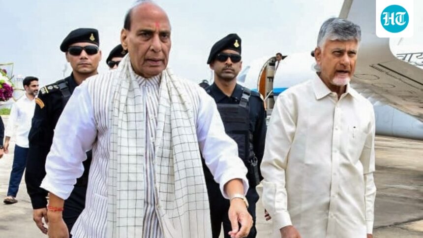 rajnath-singh-and-n-chandrababu-naidu-laid-foundation-for-inr-16,000-crore-amca-infrastructure-project