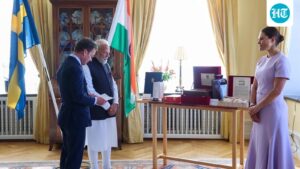 prime-minister-modi-is-holding-talks-with-his-swedish-counterpart-kristersson-on-key-sectors-of-trade,-technology-and-defence