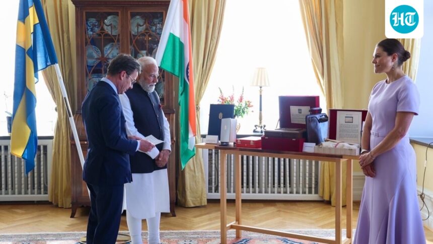 prime-minister-modi-is-holding-talks-with-his-swedish-counterpart-kristersson-on-key-sectors-of-trade,-technology-and-defence