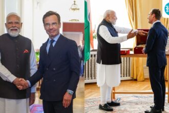 modi-holds-talks-with-swedish-prime-minister-kristersson-and-receives-5-results-and-a-gift-of-tagore-poems.