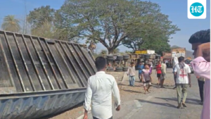 13-people-were-killed-and-more-than-20-others-injured-when-a-truck-collided-with-another-truck-carrying-a-family-group-in-maharashtra-state.