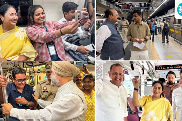 rekha-gupta-and-delhi-ministers-are-traveling-by-metro-and-buses-under-the-‘metro-monday’-initiative-to-promote-fuel-conservation