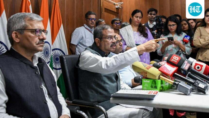 pradhan-reviews-neet-re-exam-preparations-and-says-he-comprehensively-eliminates-all-the-gaps