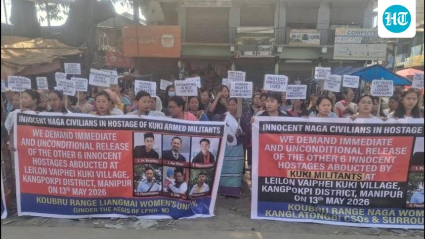 naga-women-stage-protests-in-manipur-demanding-the-release-of-six-hostages | GIBN naga-women-stage-protests-in-manipur-demanding-the-release-of-six-hostages