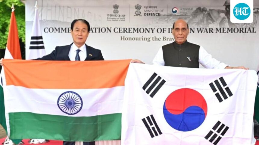 rajnath-singh-south-korean-minister-inaugurates-the-indian-war-memorial-in-seoul | GIBN rajnath-singh,-south-korean-minister-inaugurates-the-indian-war-memorial-in-seoul