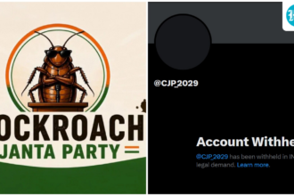 x-blocks-the-cockroach-janata-party’s-account-in-india,-hours-after-it-overtook-the-bjp-on-insta