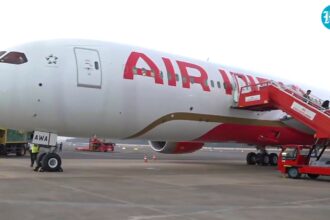 air-india-flight-declares-full-emergency-at-delhi-airport,-with-engine-fire-suspected