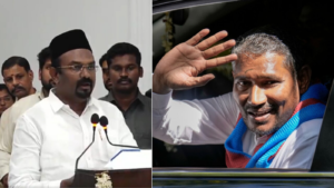iuml’s-am-shahjahan,-vck’s-vanni-arasu-take-oath-as-ministers-in-tamil-nadu-cm-vijay-government