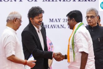 tamil-nadu-cm-vijay-expands-cabinet-by-appointing-23-more-ministers,-congress-joins-government-after-59-years