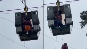 tourists-stranded-in-cable-car-at-gulmarg-in-jammu-and-kashmir;-rescue-operations-are-underway