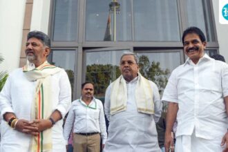 with-siddaramaiah-and-dks-side-by-side,-kc-venugopal-denies-karnataka-cm-change-buzz