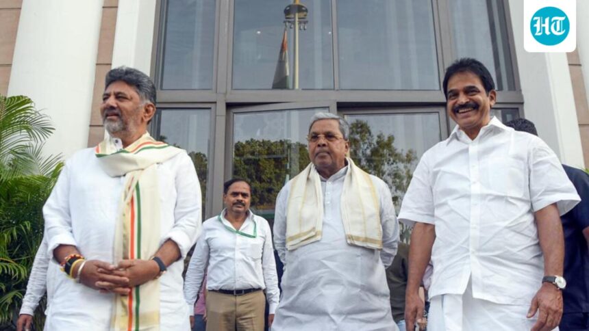 with-siddaramaiah-and-dks-side-by-side,-kc-venugopal-denies-karnataka-cm-change-buzz