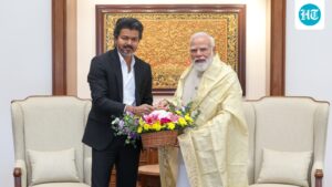 vijay-meets-prime-minister-modi-on-his-first-official-visit-to-delhi-as-chief-minister-of-tamil-nadu