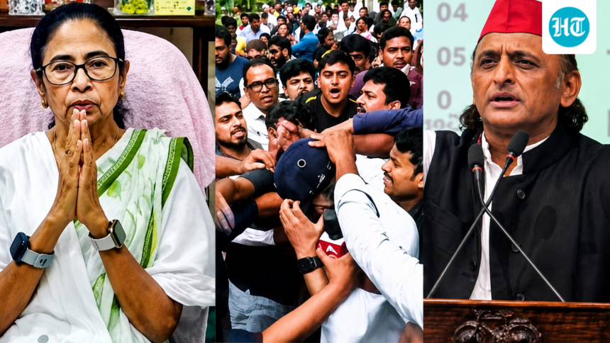 ‘rulers-have-become-killers’:-mamata,-akhilesh-and-karji-condemn-attack-on-abhishek-banerjee,-accuse-bjp-of-violence