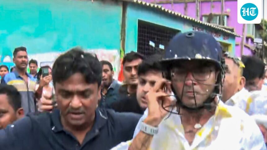 eggs,-stones-and-shoes-were-thrown-at-abhishek-banerjee-as-‘bjp-workers’-attacked-tmc-mp-|-he-watches