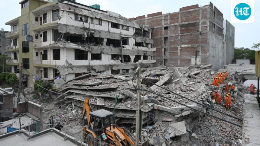 saket-building-collapse:-mcd-takes-action-after-six-killed;-2-engineers-suspended-from-work