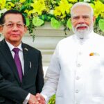 prime-minister-modi-holds-talks-with-myanmar-president-aung-hlaing-at-hyderabad-palace-in-delhi