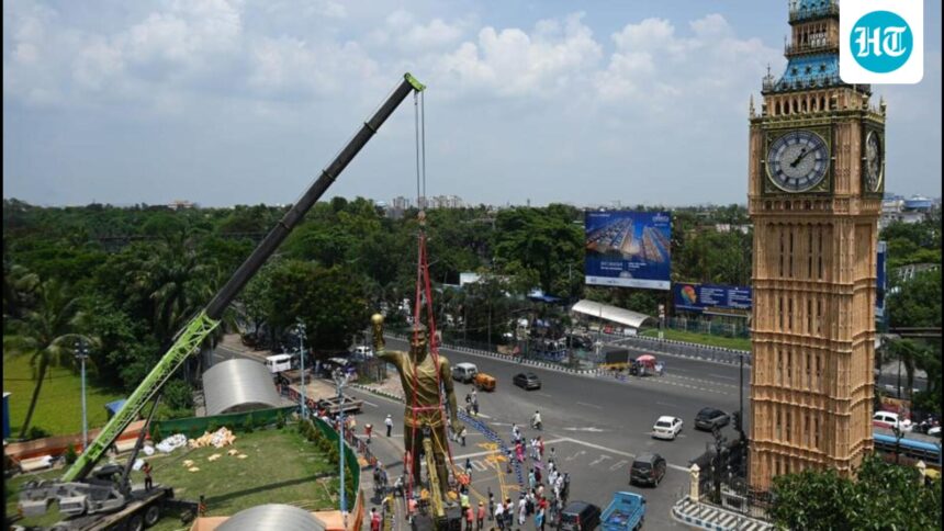 45-foot-lionel-messi-statue-dismantled;-pwd-in-kolkata-say-there-is-no-decision-on-transfer