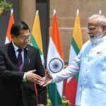 on-his-first-foreign-trip,-the-myanmar-president-met-modi,-and-they-discussed-security-and-communication