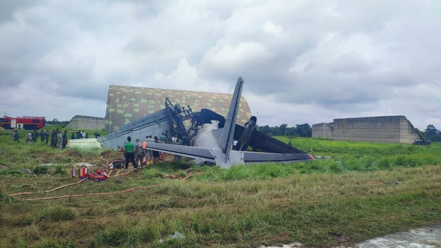an-indian-air-force-plane-crashed-while-landing-in-jorhat-assam | GIBN an-indian-air-force-plane-crashed-while-landing-in-jorhat,-assam