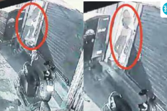 a-‘mystery’-woman-was-captured-on-cctv-entering-the-building-before-the-fire-in-tughlaqabad,-delhi