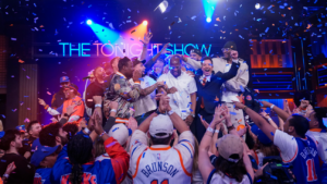 jimmy-fallon,-jon-stewart,-seth-meyers-and-jimmy-kimmel-revel-in-knicks-win:-‘everything-feels-bigger-than-just-sports’