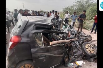 four-people-killed-in-a-collision-between-a-car-and-a-bus-in-rajasthan’s-balotra-district:-police