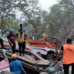 at-least-2-people-were-killed-and-3-others-injured-when-a-car-fell-into-a-ravine-and-caught-fire-in-uttarakhand’s-barakot.