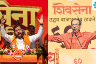 shiv-sena-vs-sena-(ubt)-on-foundation-day:-shinde-and-thackeray-brawl-as-rebel-mps-stay-away