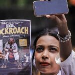 ‘thali-and-shamash’:-at-cockroach-party-protest-in-delhi,-covid-era-dig-at-pm-modi-with-plates-and-spoons
