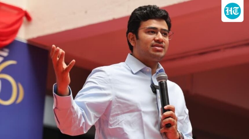 bjp-mp-tejasvi-surya-was-asked-a-“great-question”-about-prime-minister-modi.-he-explained-why-press-conferences-are-“redundant”