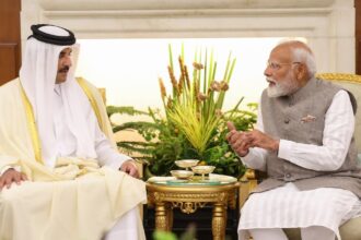 prime-minister-modi-receives-a-call-from-the-emir-of-qatar-after-12-indians-were-killed-in-the-gas-station-explosion-in-ras-laffan,-and-thanks-him-for-his-condolences.