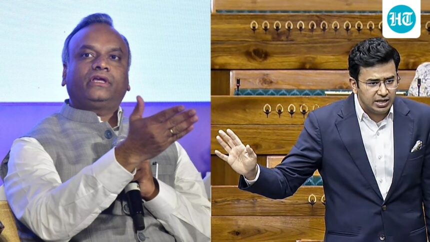 give-a-white-paper-on-acche-din-priyank-karg-responds-to-tejasvi-suriya-on-bengaluru-road | GIBN ‘give-a-white-paper-on-acche-din’:-priyank-karg-responds-to-tejasvi-suriya-on-bengaluru-road