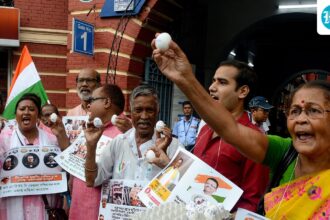 after-flying-off-as-weapons,-the-eggs-now-land-in-the-middle-of-the-line-for-midday-meals-in-bengal